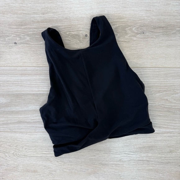Athleta Tops - Athleta Black Wrap Waist Crop Tank